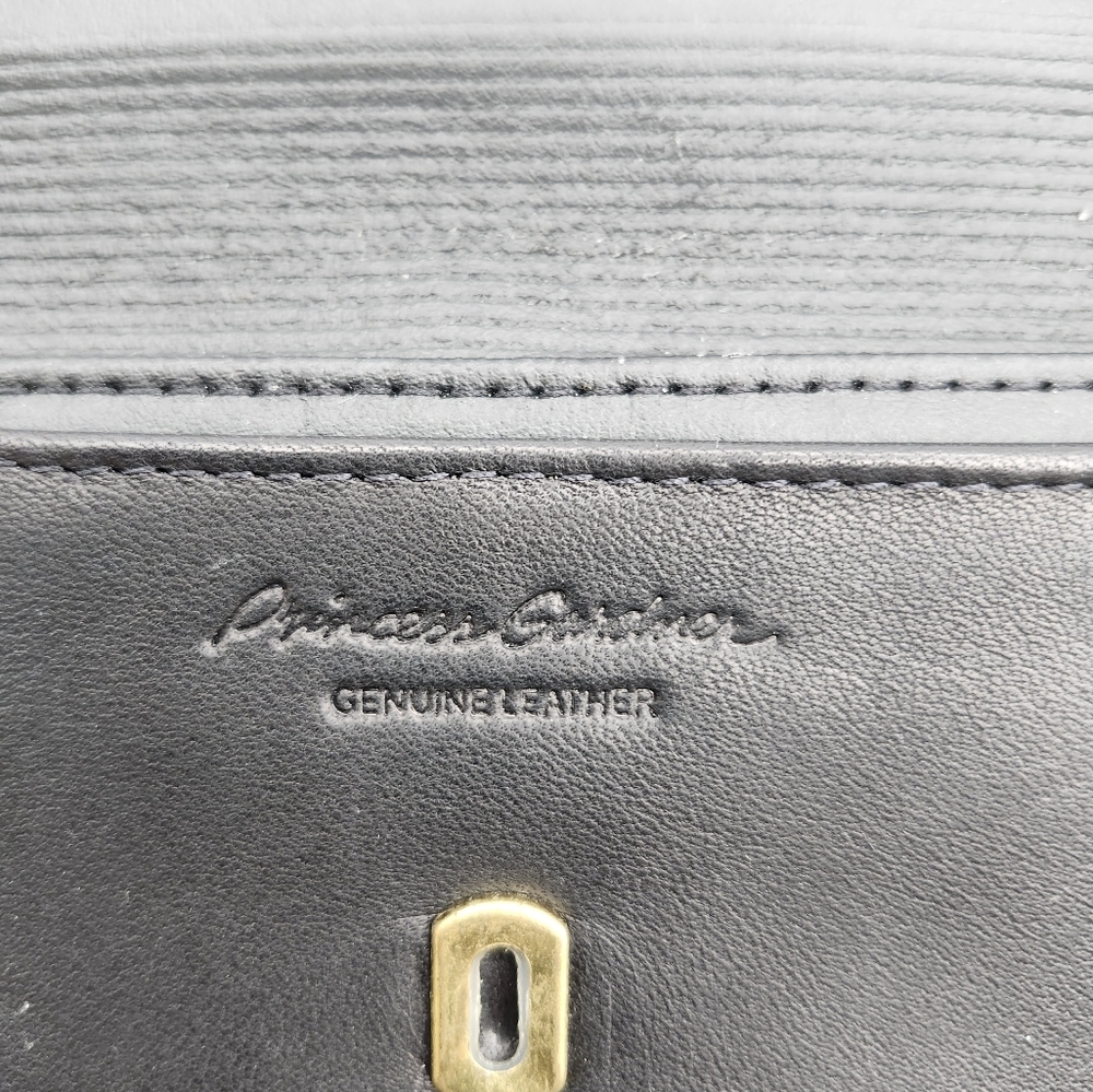 Vintage Amity Black Leather Cowhide Wallet - Picture 6 of 7